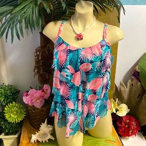 Ruffle Tankini Swimsuit Top